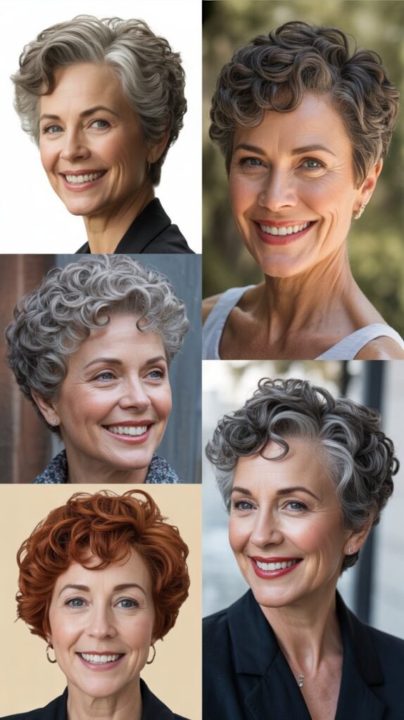 Finger Wave Curly Pixie