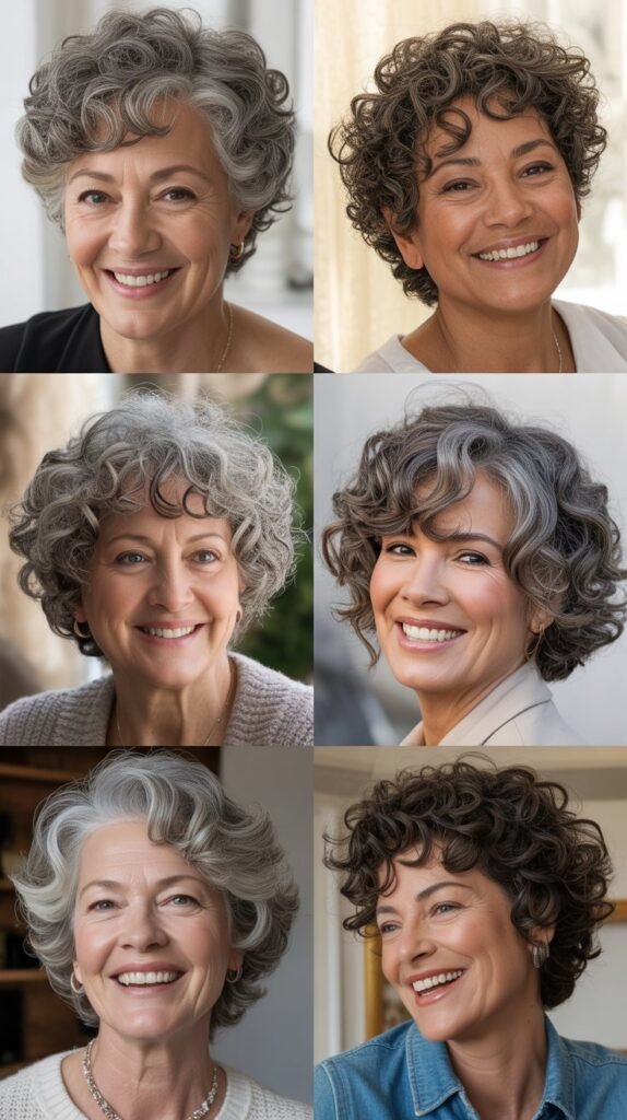  Voluminous Crown Curly Cut