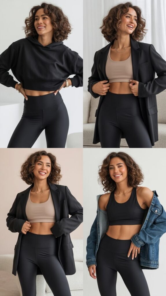  Athleisure Chic with High-Waisted Leggings