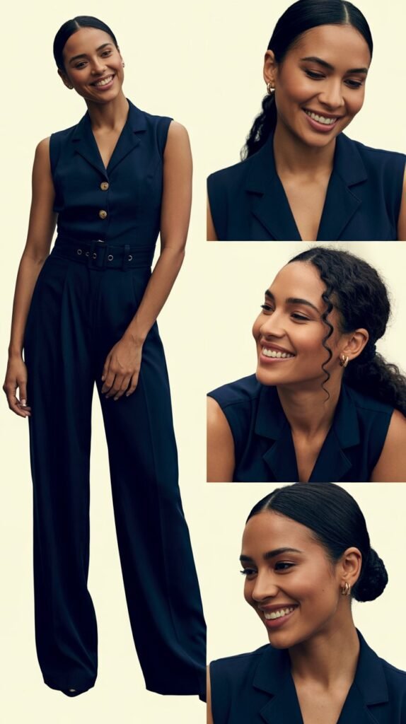 Jumpsuit with Defined Waist