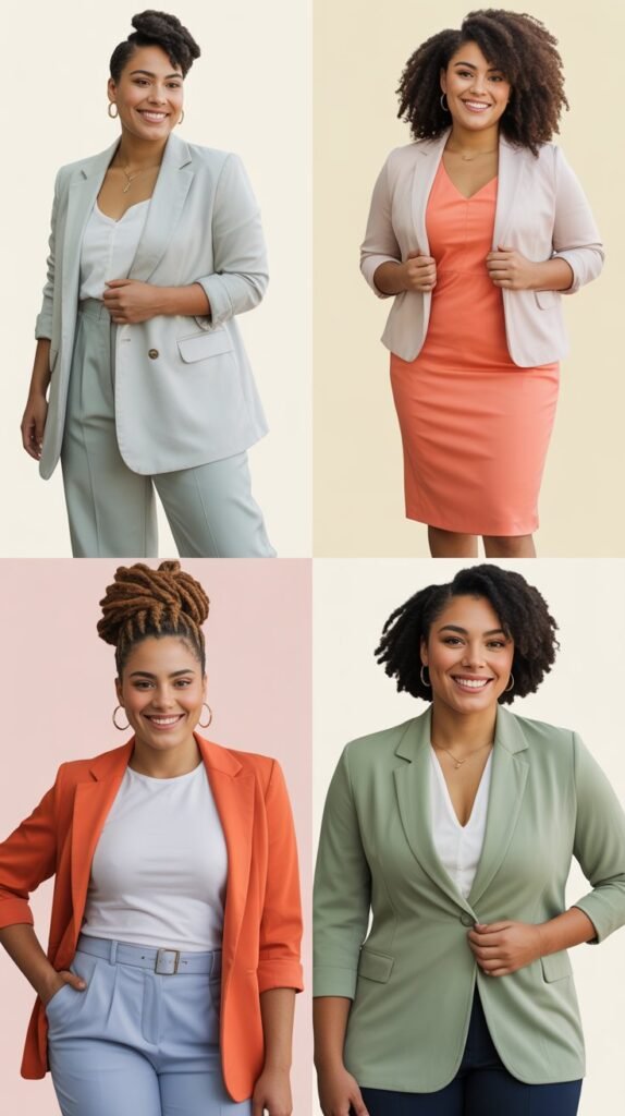 25 Chic Spring Work Outfits for Plus Size Women