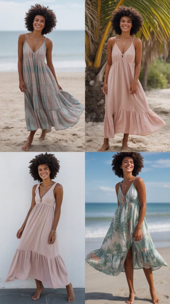 27 Flowy Beach Dress Outfits for Women That Turn Heads