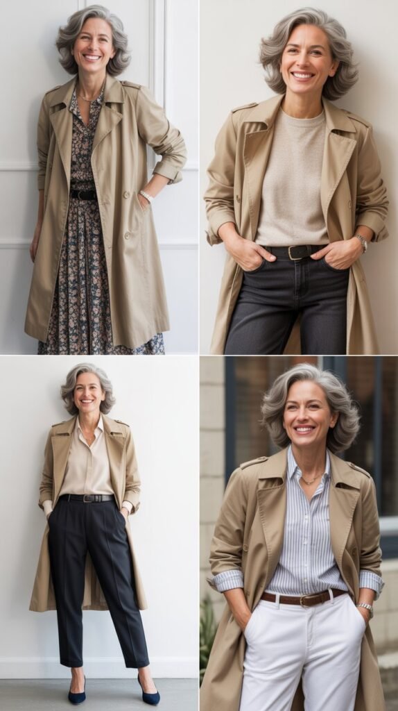  Lightweight Trench Coat Over Everything