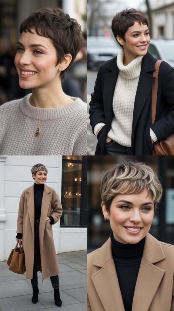 27 Cold-Season Winter Pixie Cut Outfits That Feel Chic 27 Cold-Season Winter Pixie Cut Outfits That Feel Chic