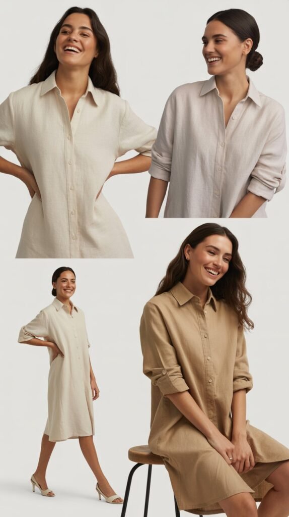 Linen Shirt Dress