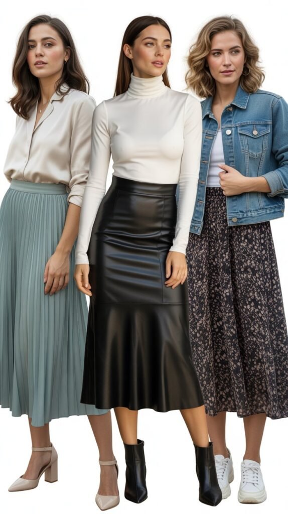  The Modern Midi Skirt Outfit