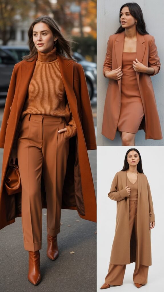 Monochromatic Outfit in Fall Tones