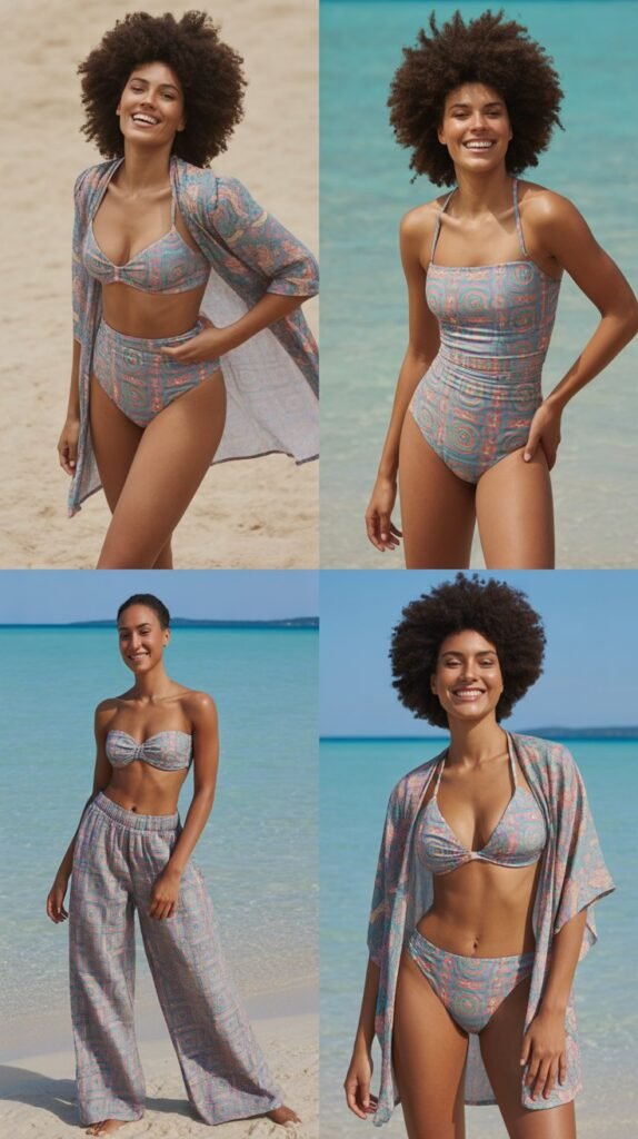 24 Stylish Beach Swimwear Outfits for Women to Copy