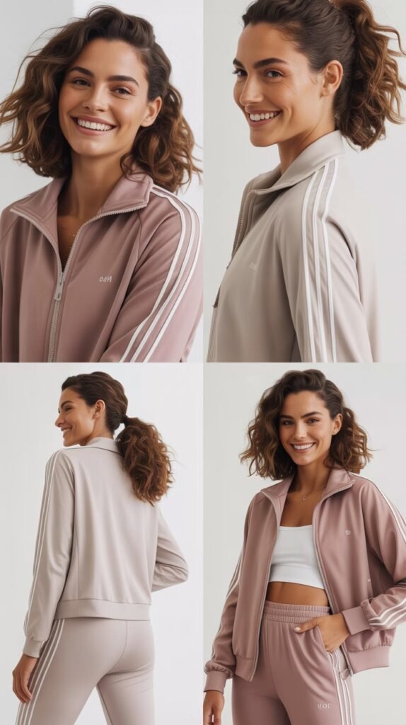 Track Jacket and Athletic Pants Set