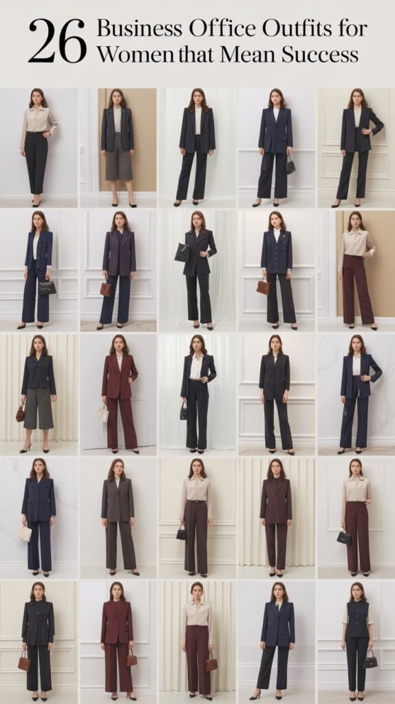 26 Business Office Outfits for Women That Mean Success