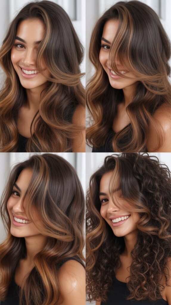  Glossy Highlights for Brown Hair