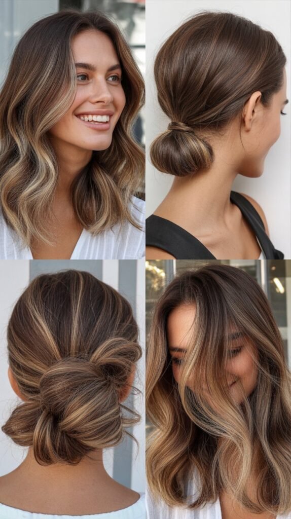 Mocha Brown with Blonde Babylights