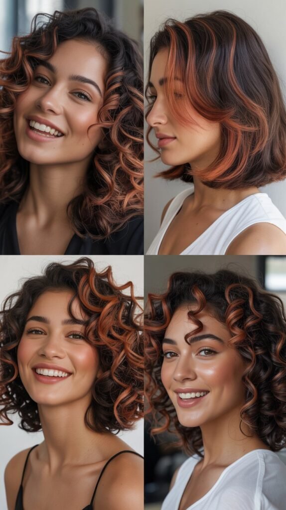 Copper Highlights for Bold Statement