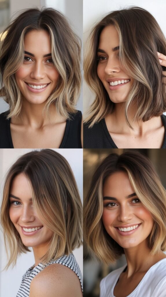  Inverted Bob With Balayage