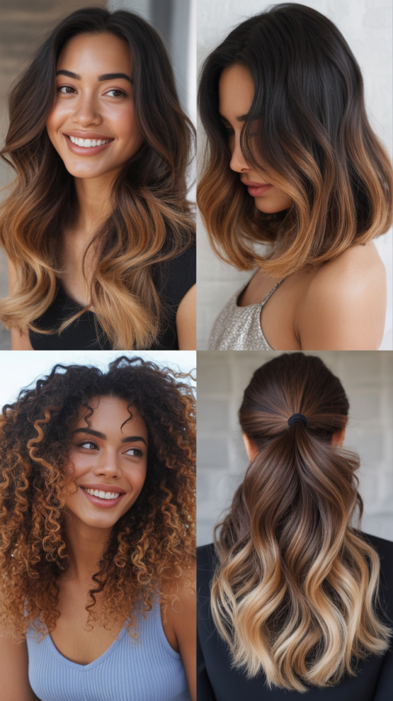 Ombre Highlights from Dark to Light