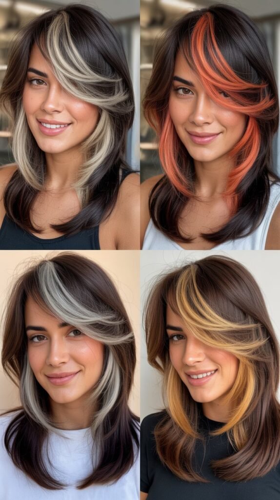  Modern Mullet With Contrast Highlights