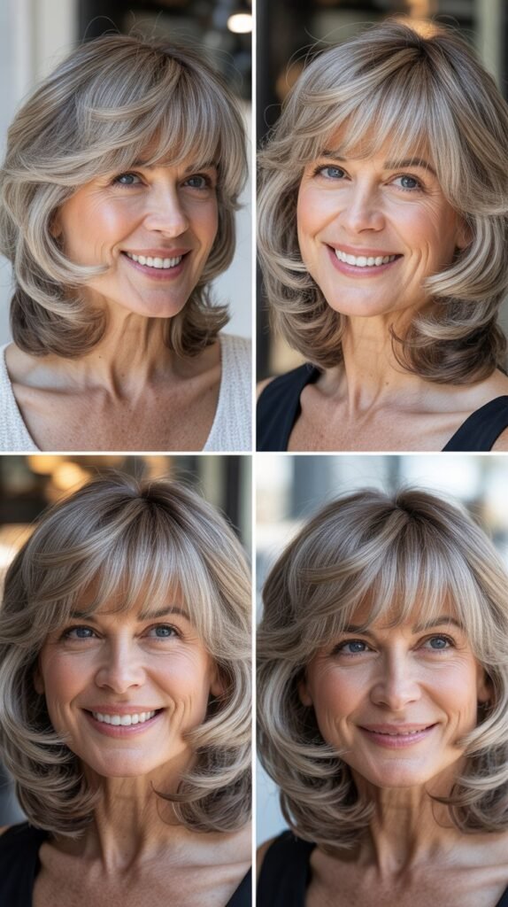  Soft Shag with Long Bangs