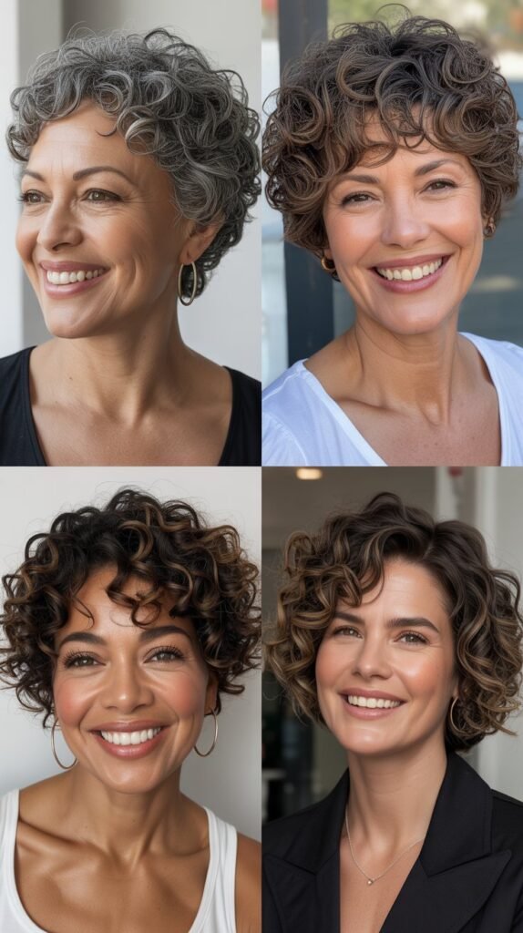 Curly Crop with Longer Crown