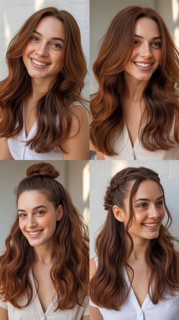 Subtle Chestnut Ribbons