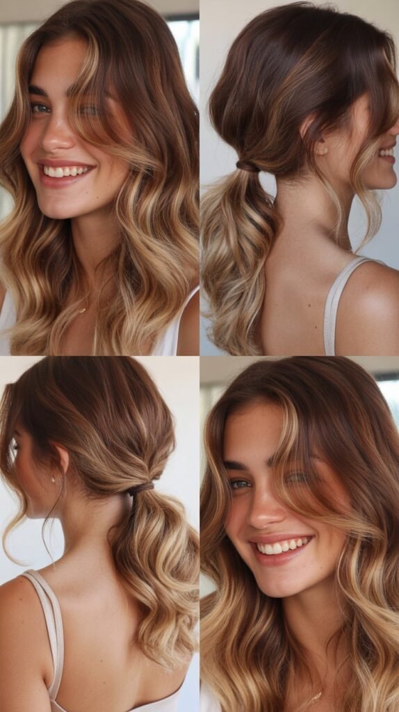 Chestnut Base with Blonde Ombre