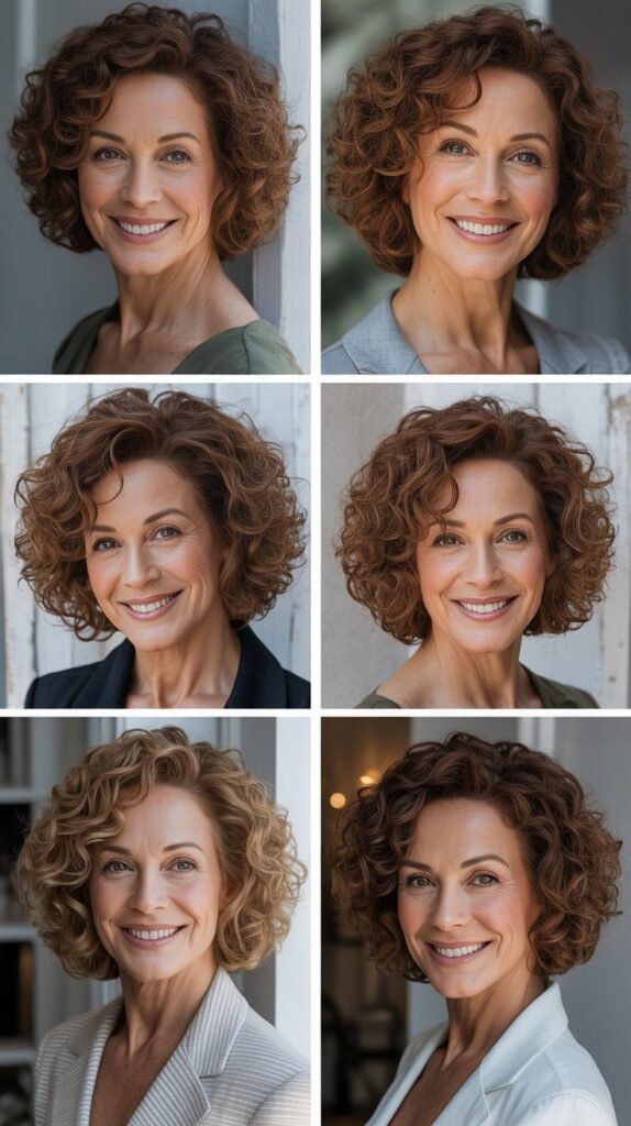  Textured Bob with Natural Curls