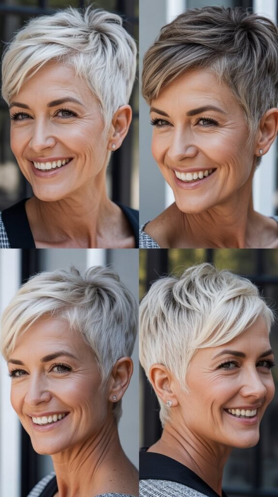  Platinum Pixie with Dark Roots