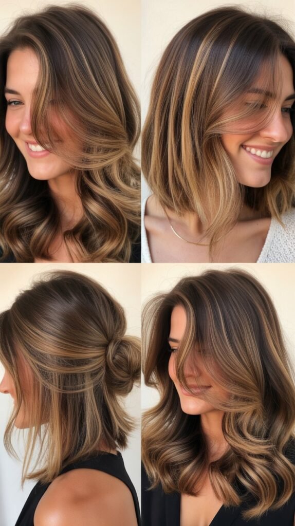 Medium Brown with Dimensional Blonde and Caramel