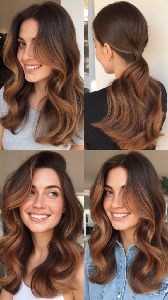 Chestnut with Cinnamon Balayage