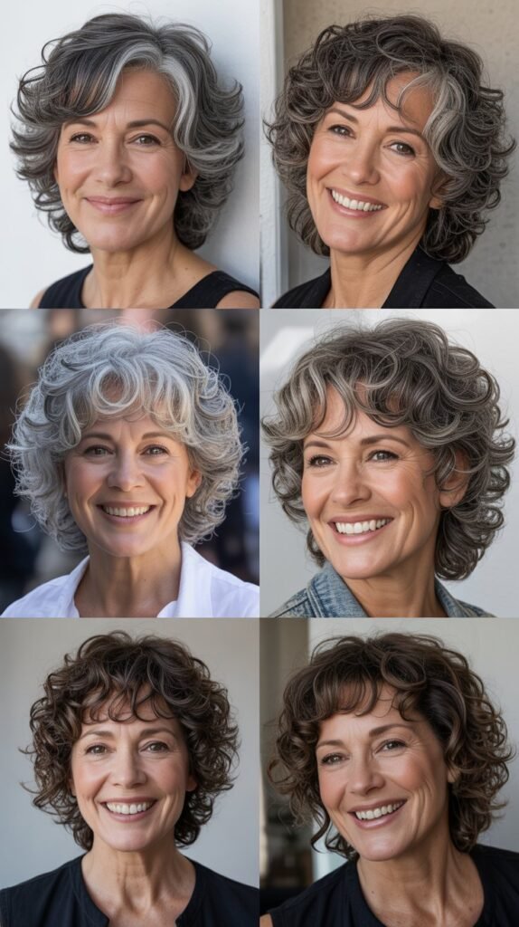  Layered Curly Mullet