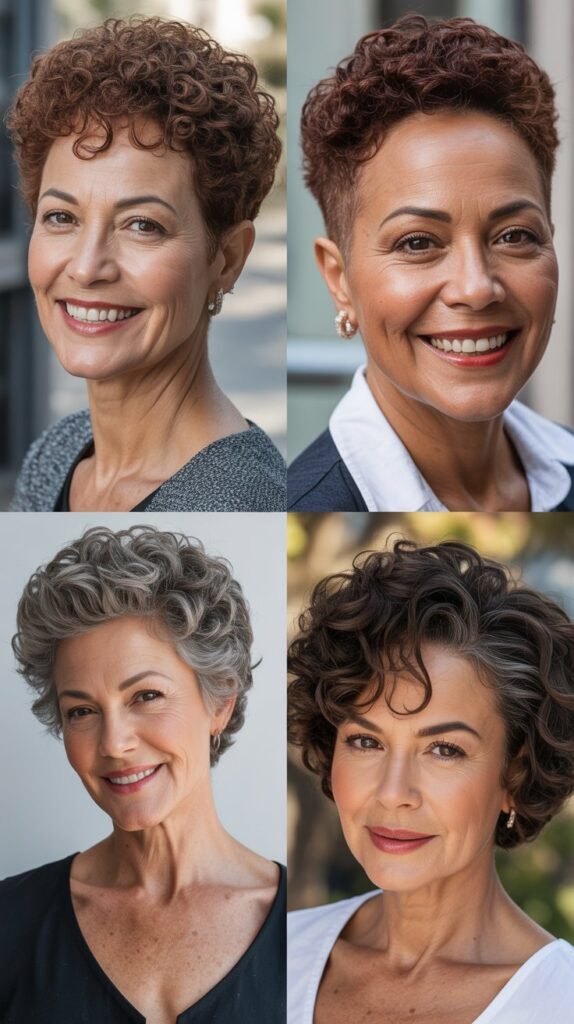  Textured Curly Crew Cut