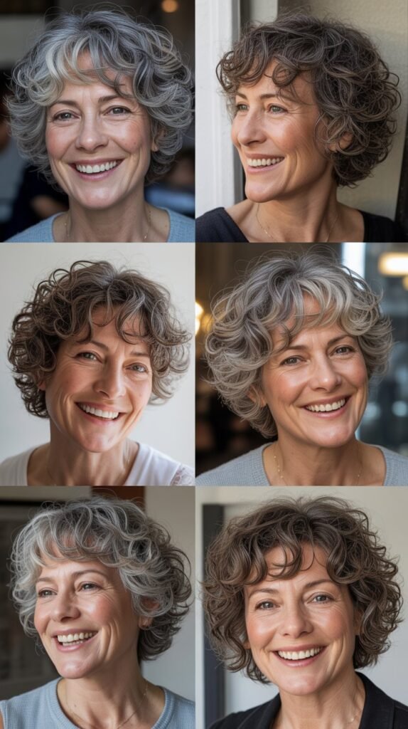  Messy Curly Bedhead Bob