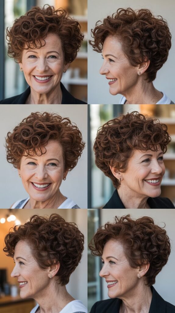 Curly Fauxhawk Bob Hybrid