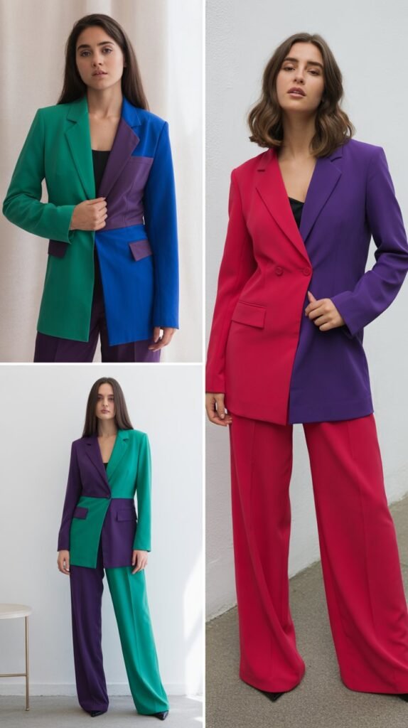 Jewel Tone Color Blocking