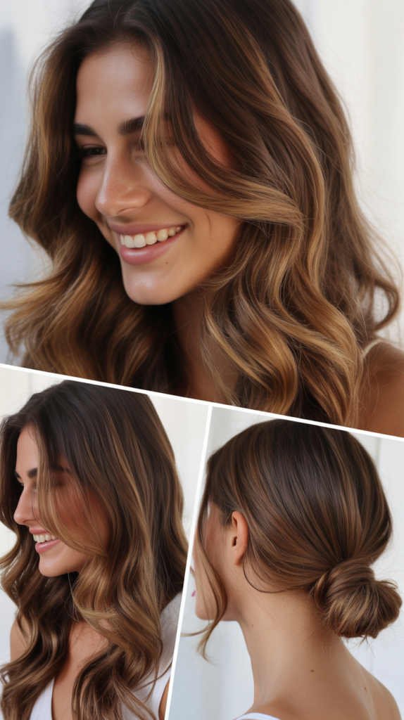 Caramel Highlights for Thick Hair