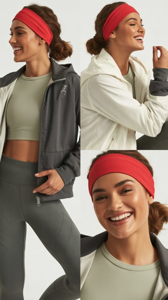 Athleisure Look with Red Hairband