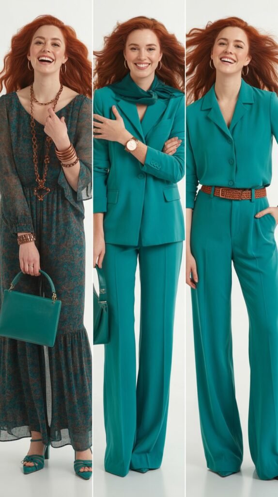 Teal and Copper Accessories