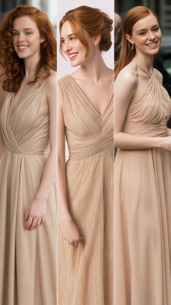 Champagne Evening Wear