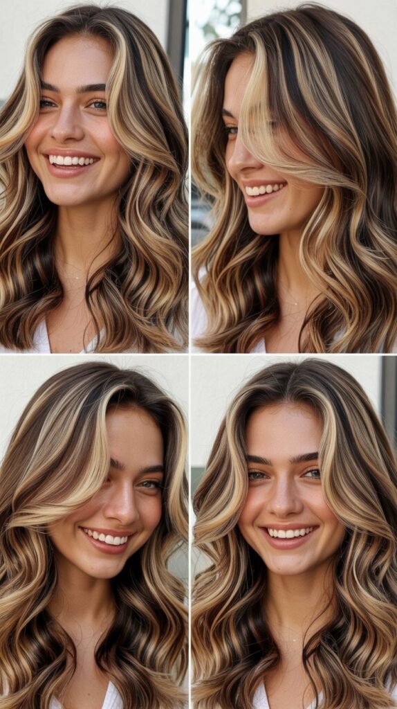  Money Piece with Caramel Lowlights