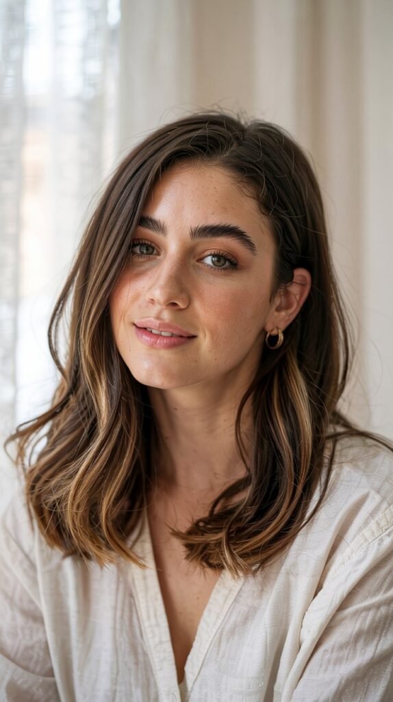 Espresso Brown With Warm Caramel Balayage