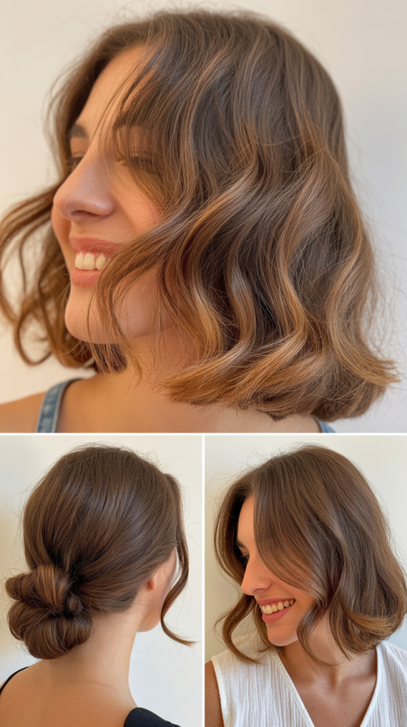Soft Brown Highlights for Fine Hair