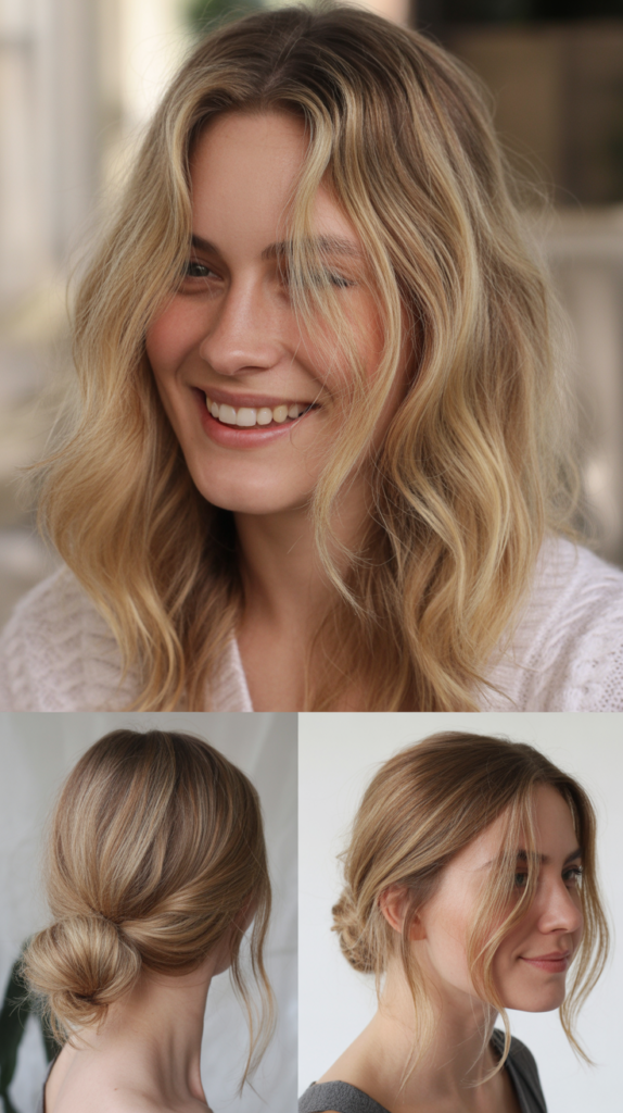 Balayage Blonde With Natural Roots