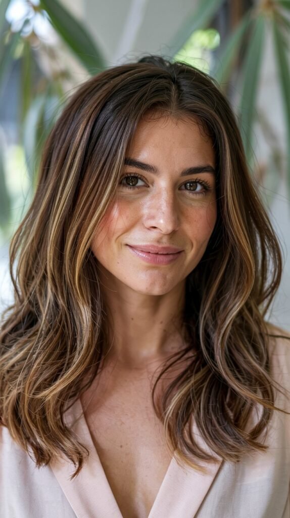 Medium Brown Hair With Multi-Tonal Balayage