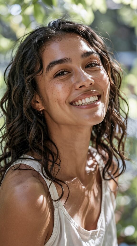  Bright Golden Money Piece for Sun-Kissed Glow