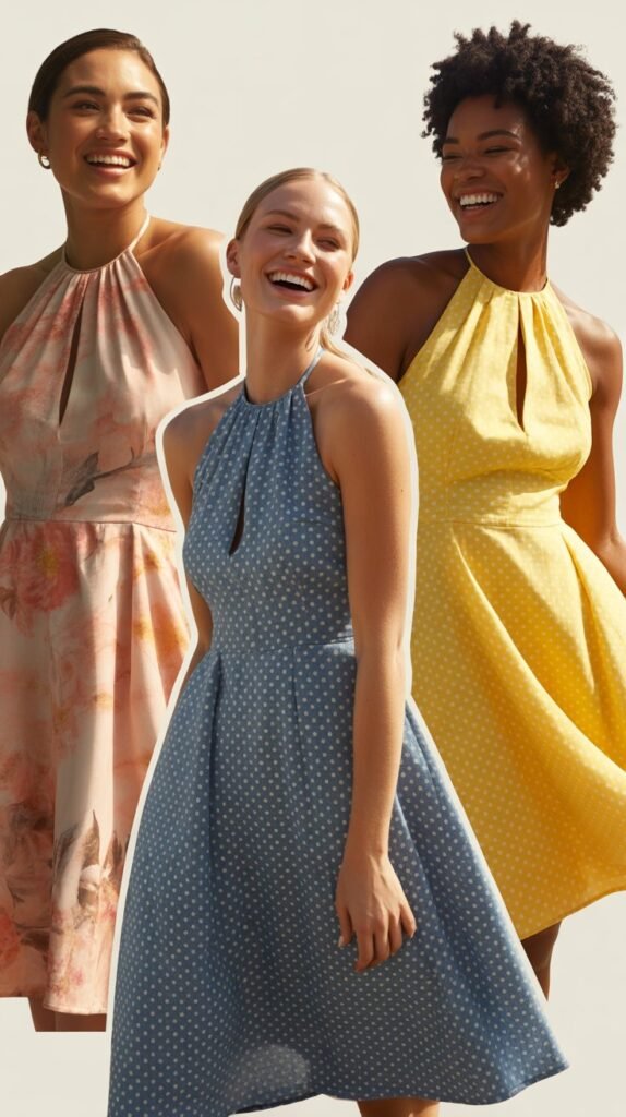  Halter Neck Sundress