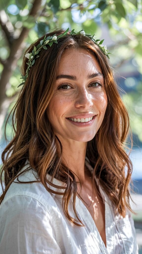 Cinnamon Brown Hair With Copper Balayage