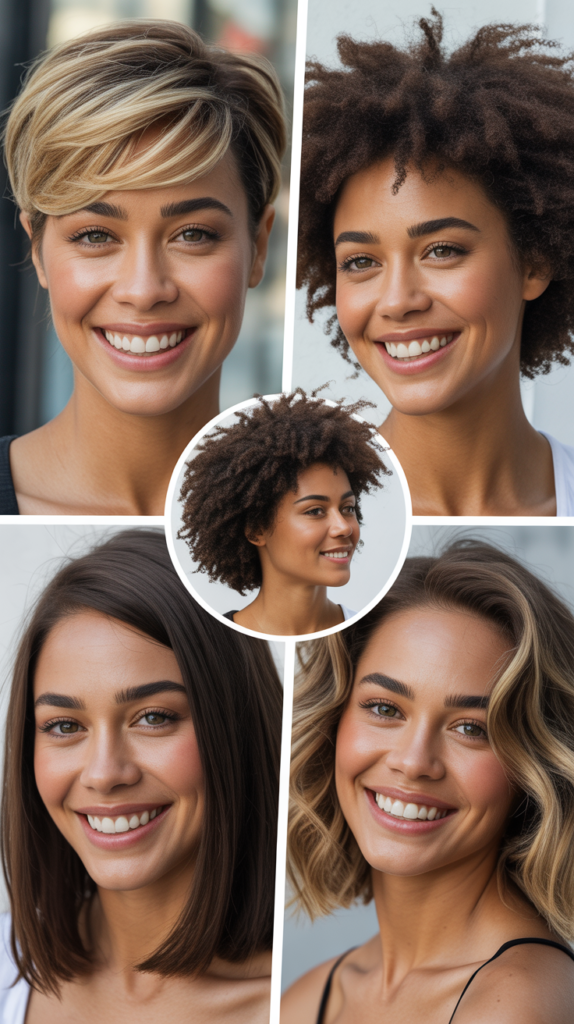 Side-Swept Blonde Pixie