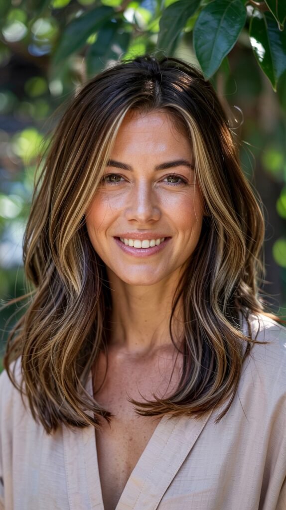 Mocha Brown Hair With Caramel Ribbons