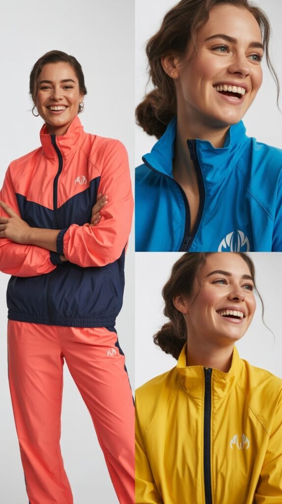 Colorful Windbreakers and Track Jackets