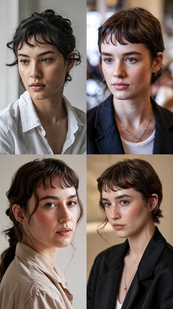 Baby Bangs Swept To The Side