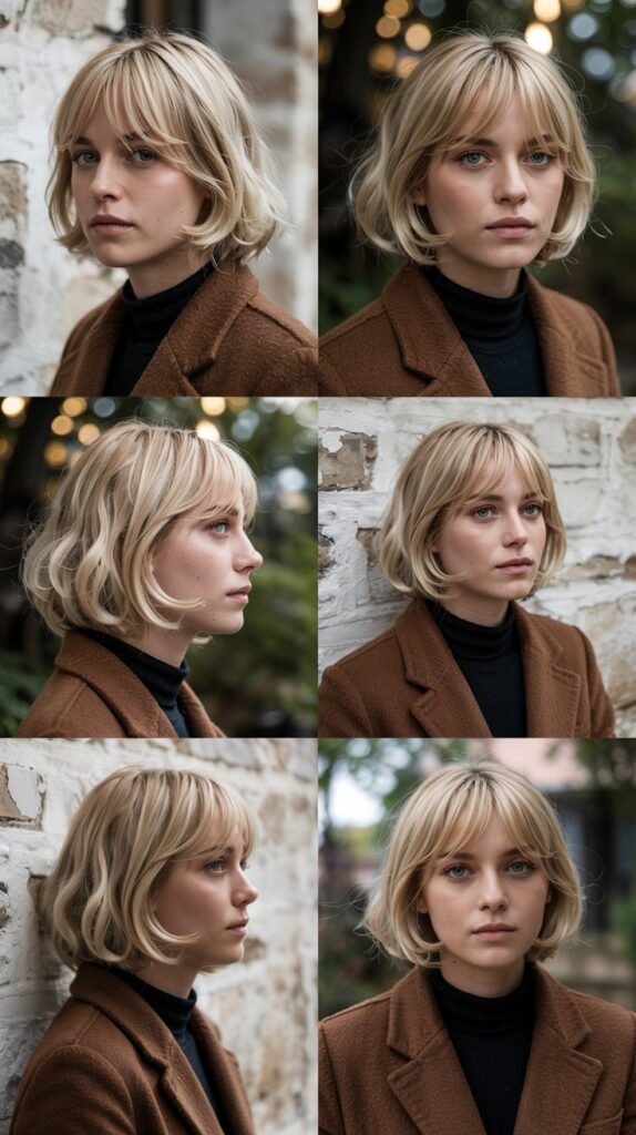 Blonde French Girl Bob